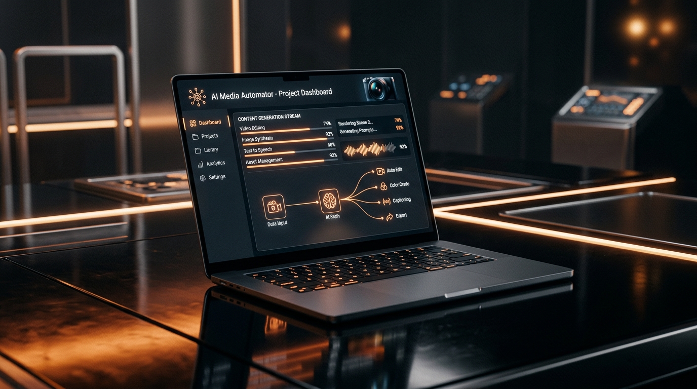 Mezha AI Media Automation Platform Dashboard