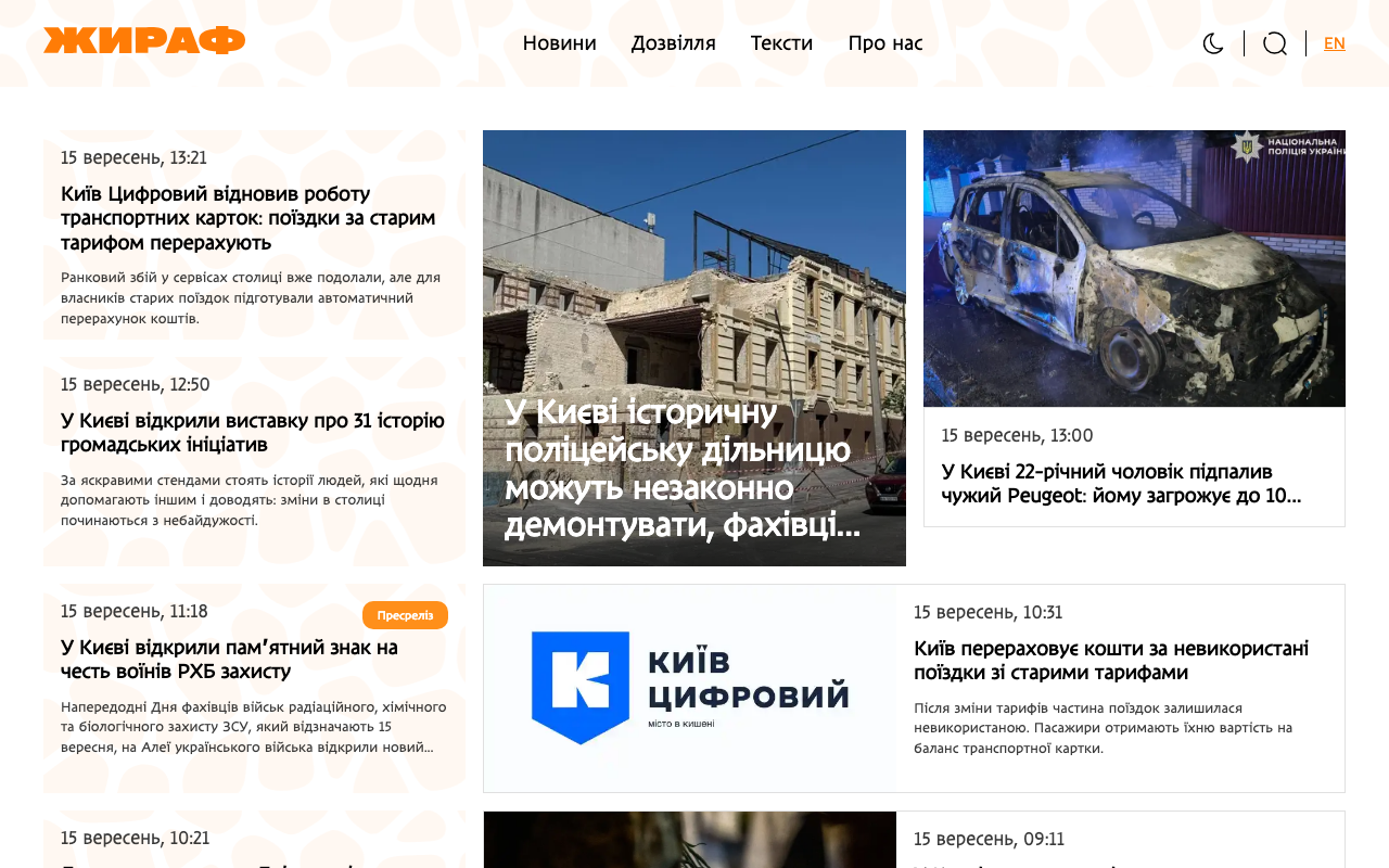 g1raffe.com - тематичне видання з автоматизацією контенту